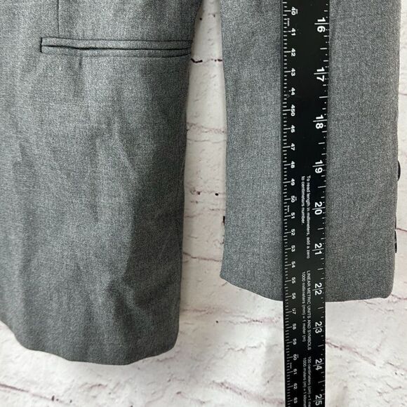 Zara Man Sport Coat Mens 42R Blazer Jacket 2 Button Single Vent Business Gray - Picture 5 of 11